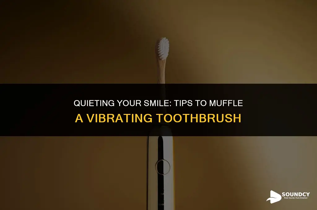 how to muffle the sound of a vibrating toothbrush