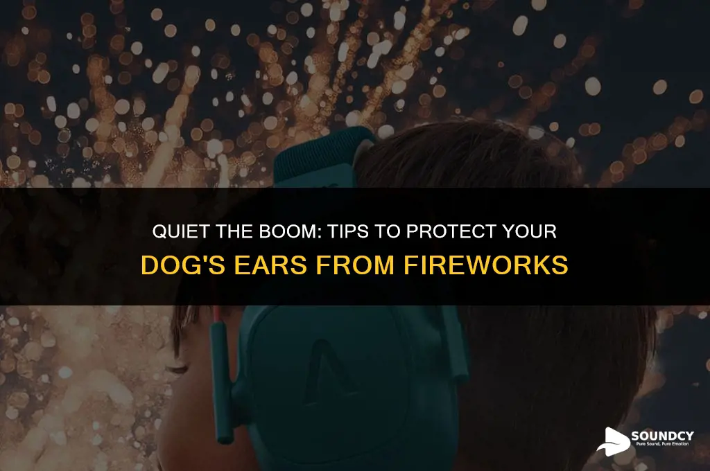 how to muffle the sound of fireworks for dogs
