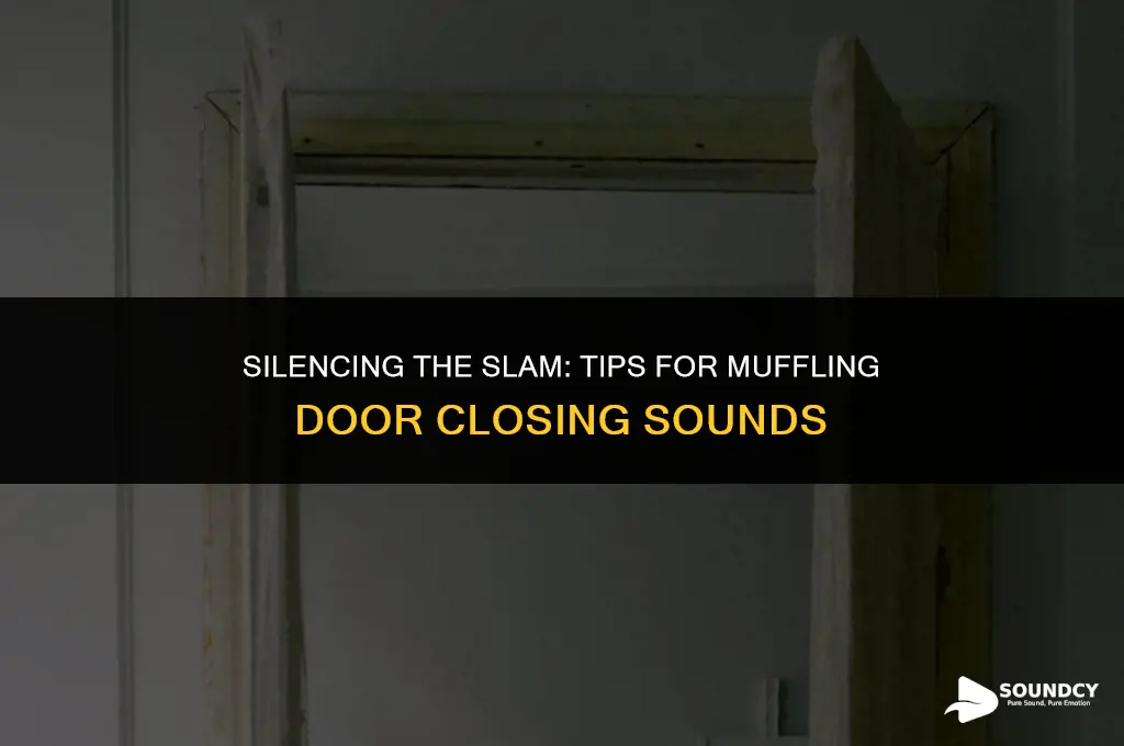 how to muffle the sound when close the door
