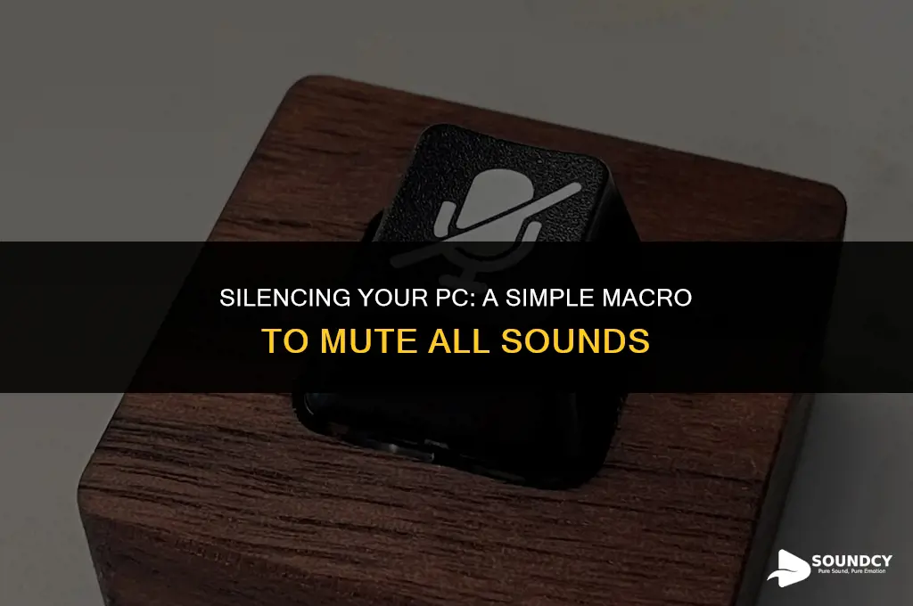 how to mute all computer sound in a macro
