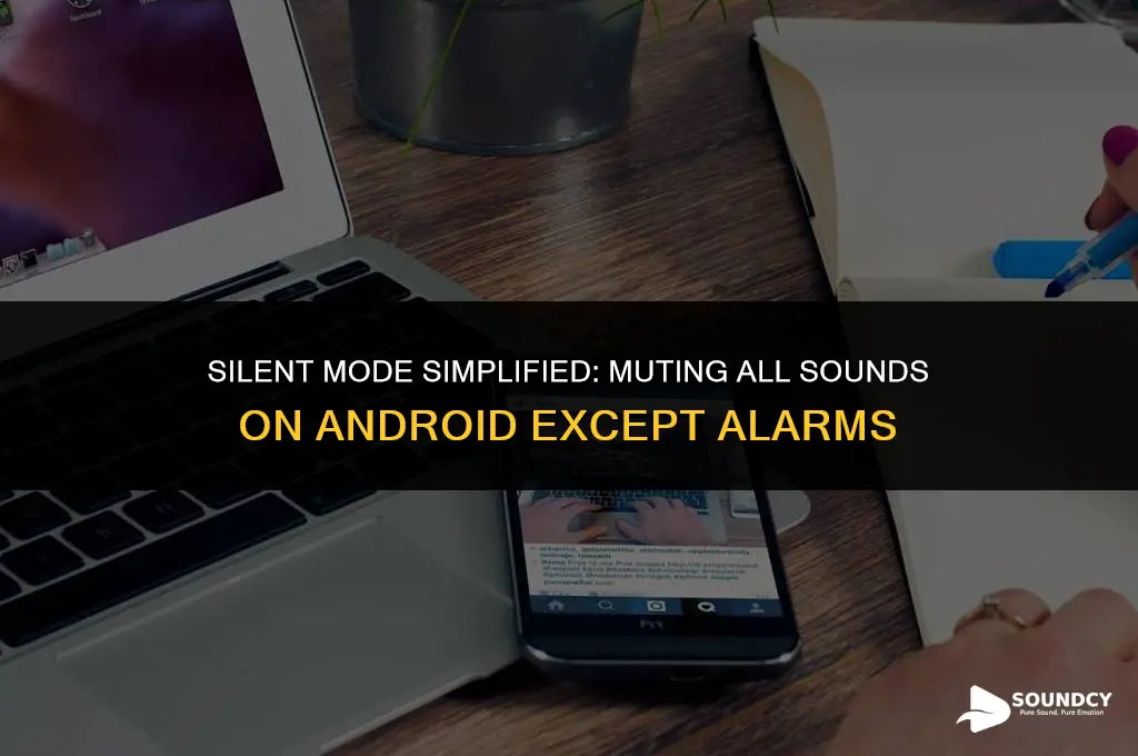 how to mute all sounds on android except alarm