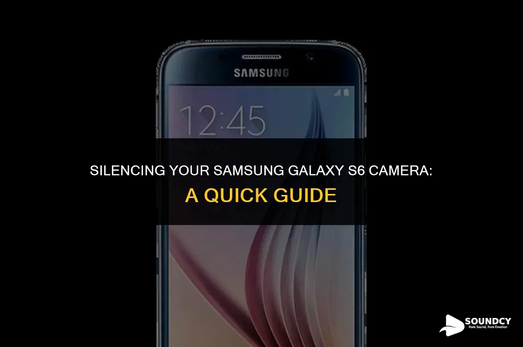 how to mute camera sound on samsung galaxy s6