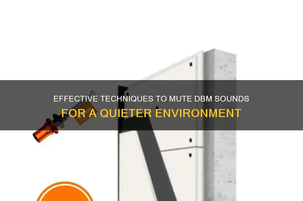how to mute dbm sounds