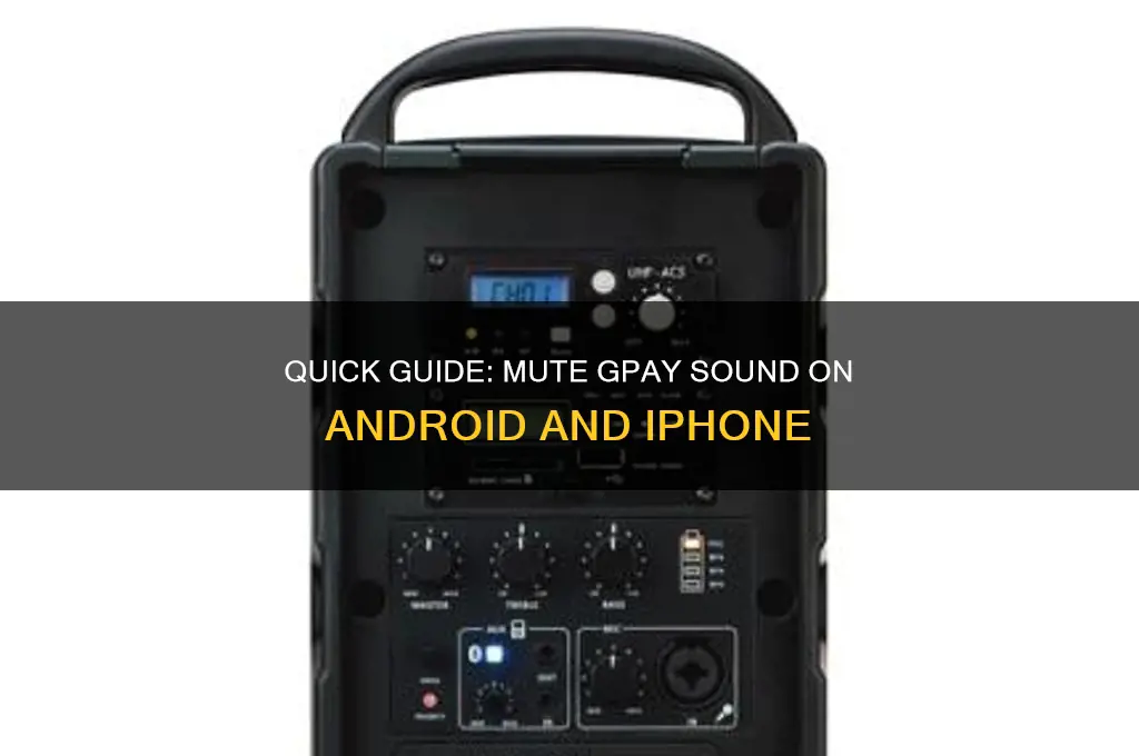 how to mute gpay sound
