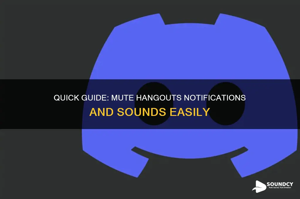 how to mute hangouts sound
