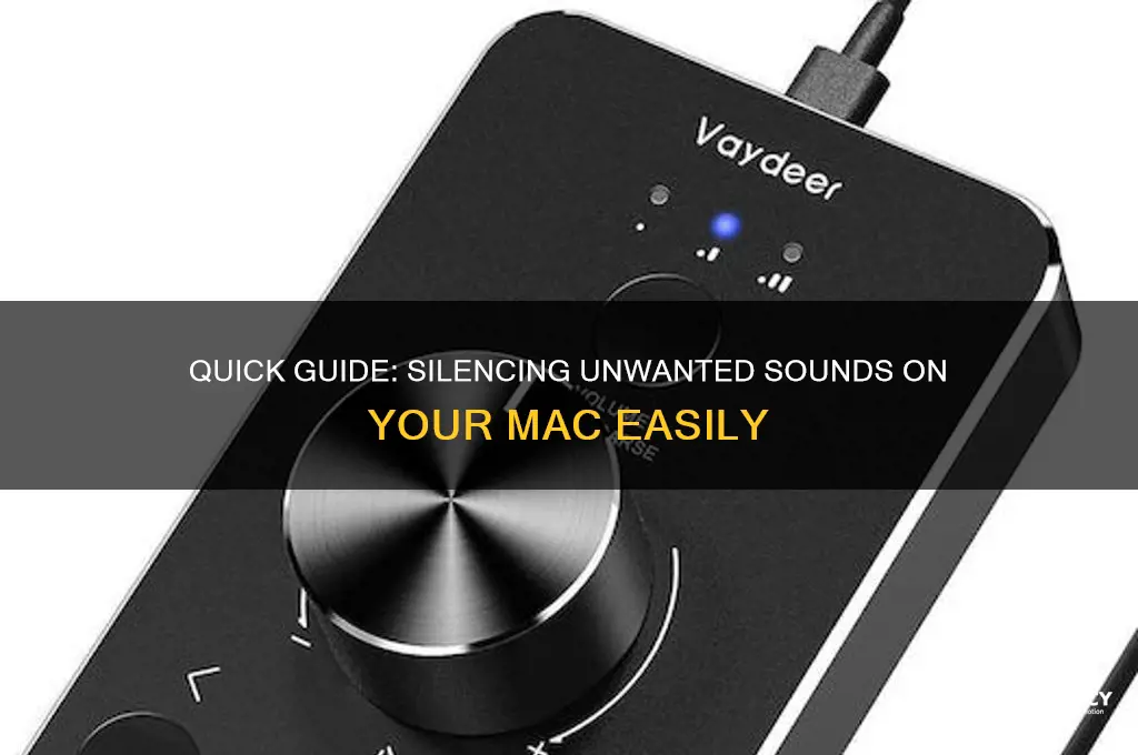 how to mute mac sounds