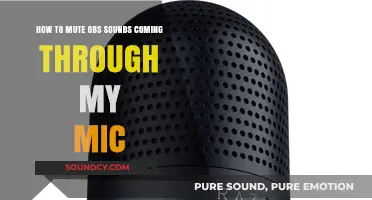 Silencing OBS Sounds: A Guide to Mute Audio from Your Mic