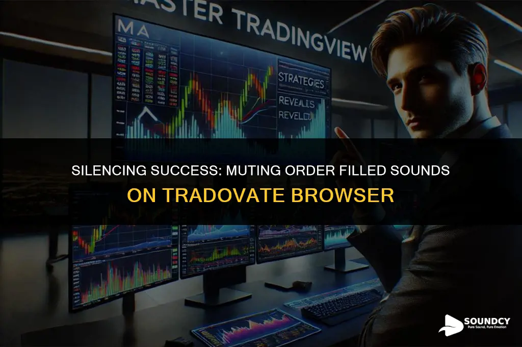 how to mute order filled sound on tradovate borwser