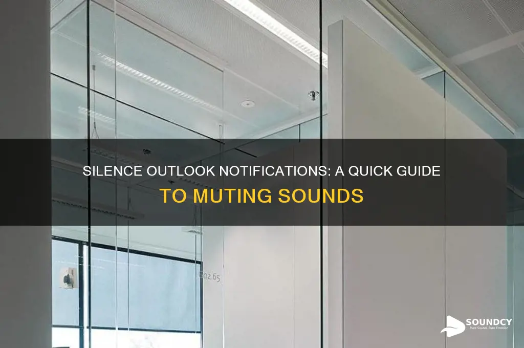 how to mute outlook sounds