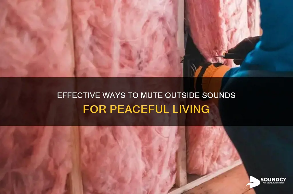 how to mute outside sounds