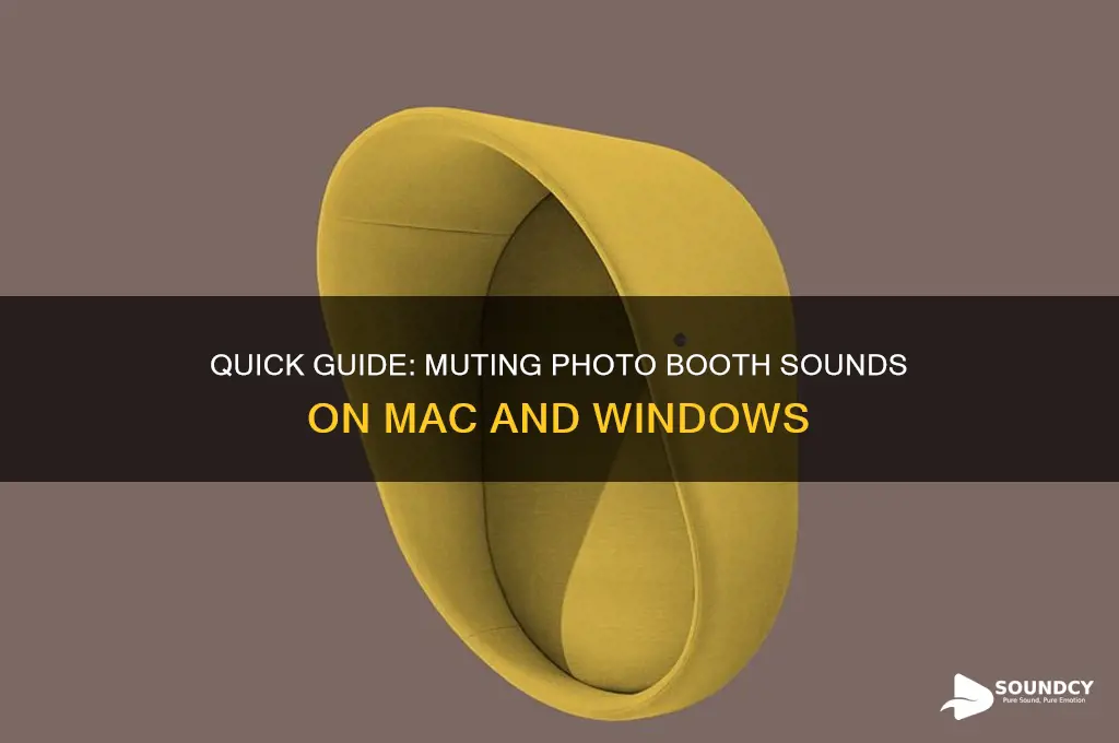 how to mute photobooth sound