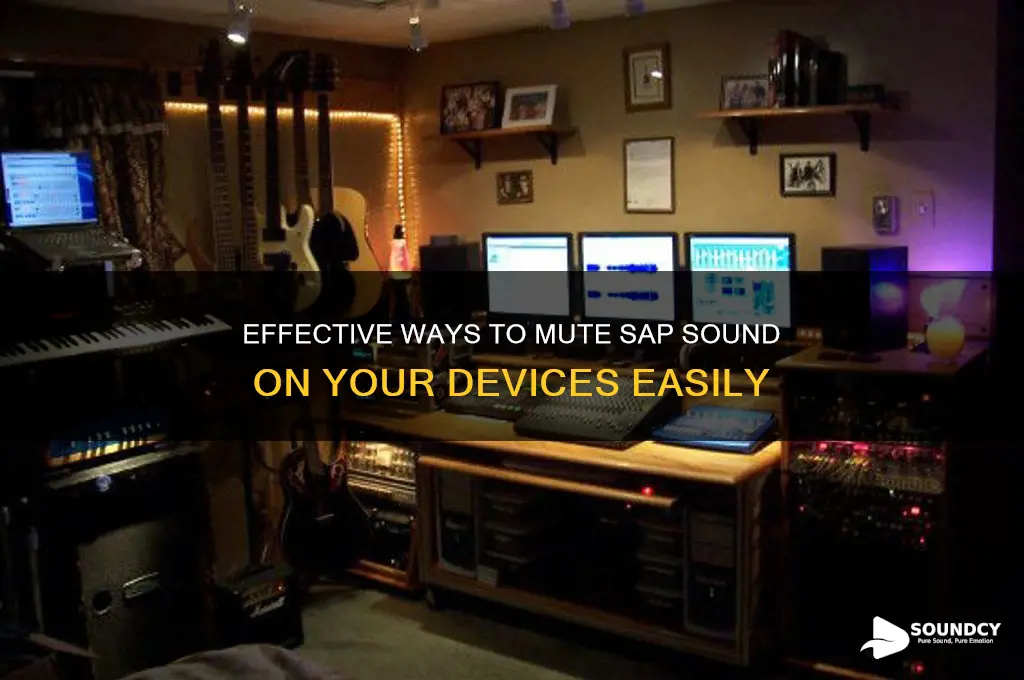 how to mute sap sound