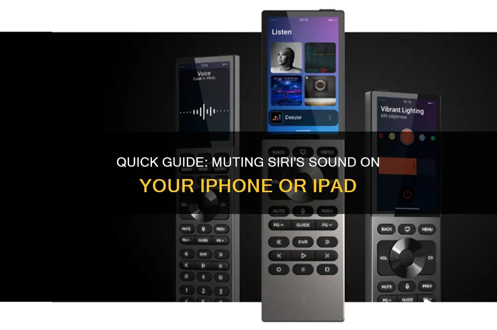 how to mute siri sound