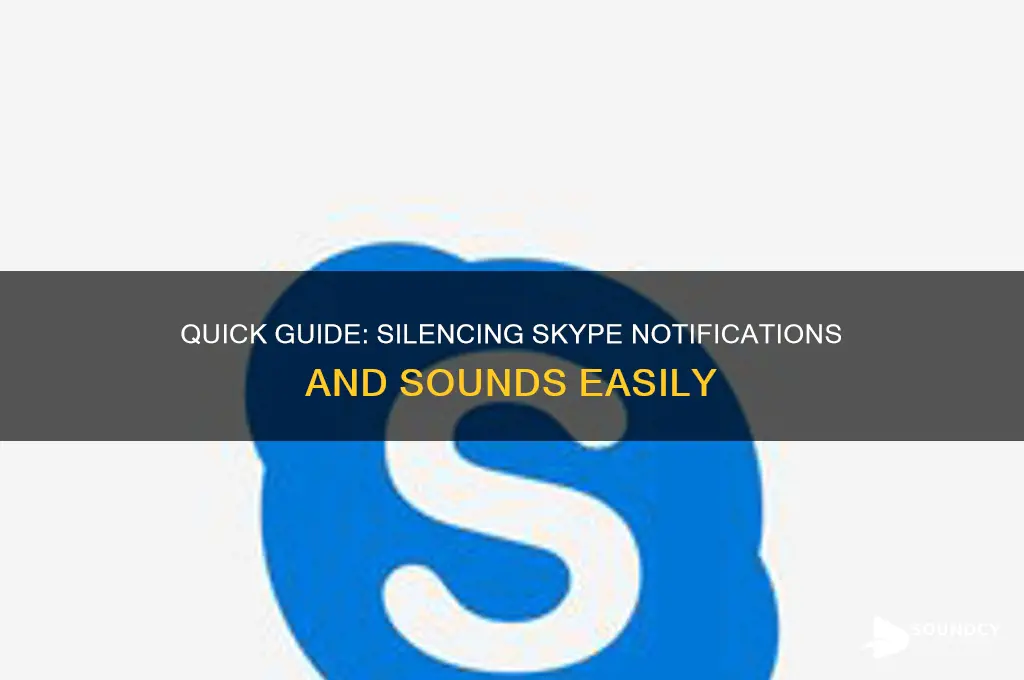 how to mute skype sounds