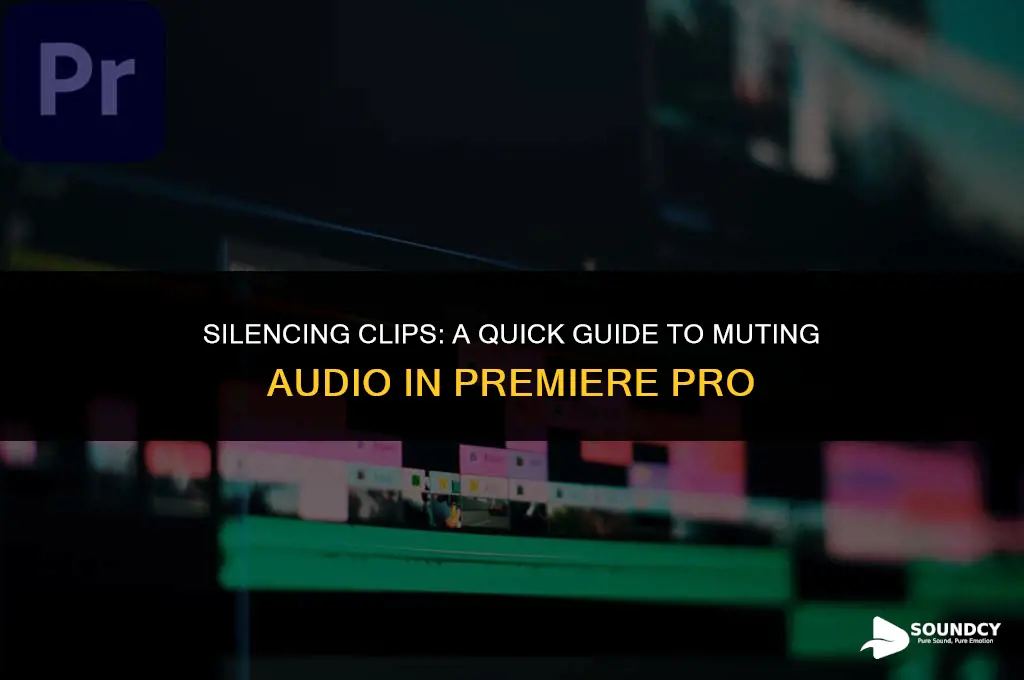 how to mute sound of a clip on premiere
