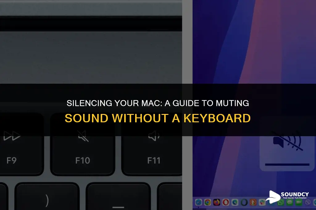 how to mute sound on mac with no keyboard