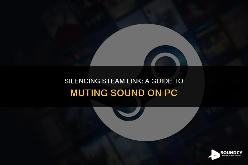 how to mute sound on pc with steam link