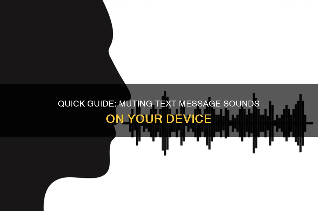 how to mute text sound