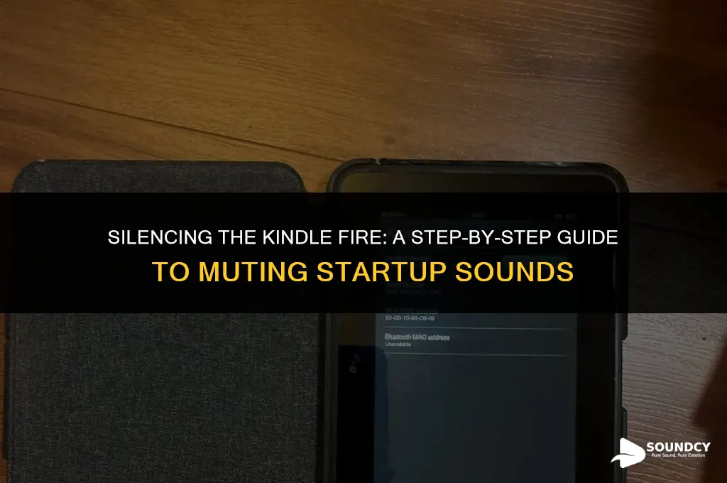 how to mute the kindle fire start up sound