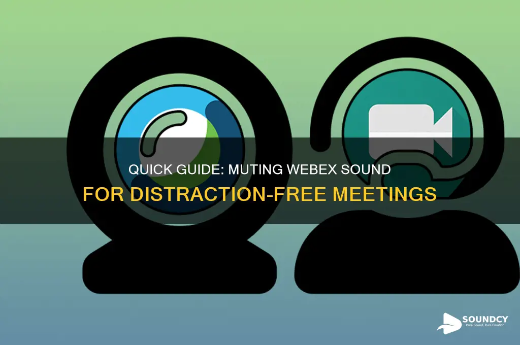 how to mute webex sound