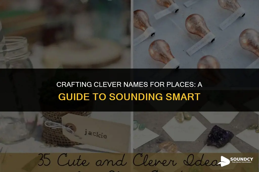 how to name places that don
