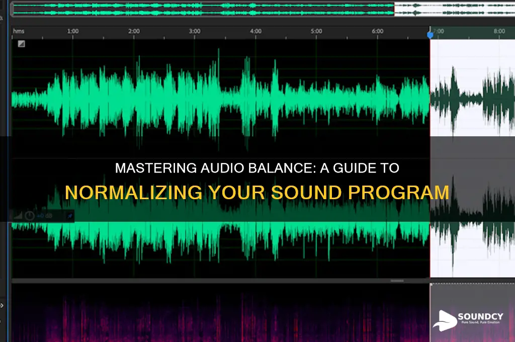 how to normalize sound program