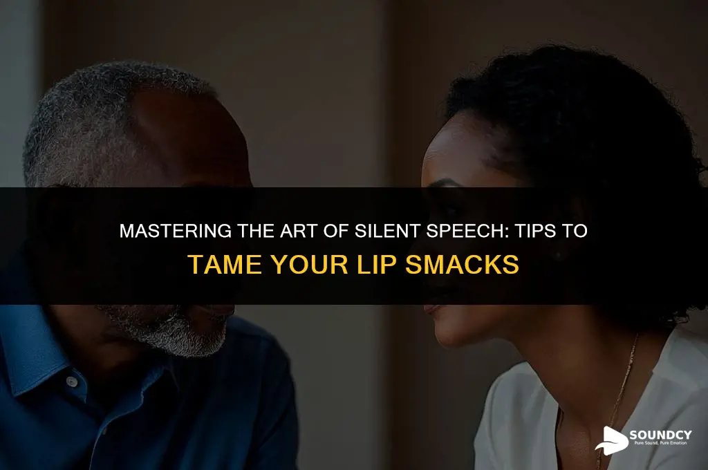 how to not make lip smacking sound when talking