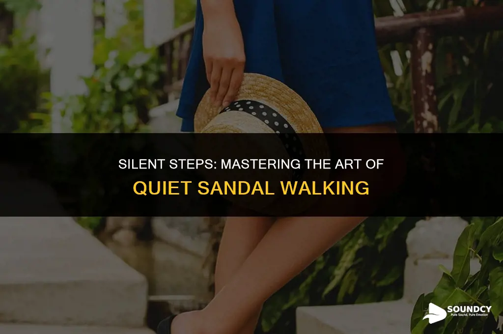 how to not make the flip sound on sandals