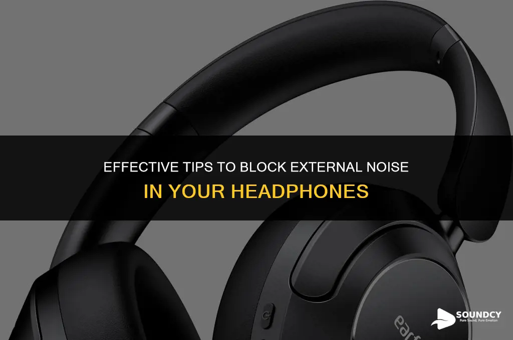 how to not pick the outside sound in headphones