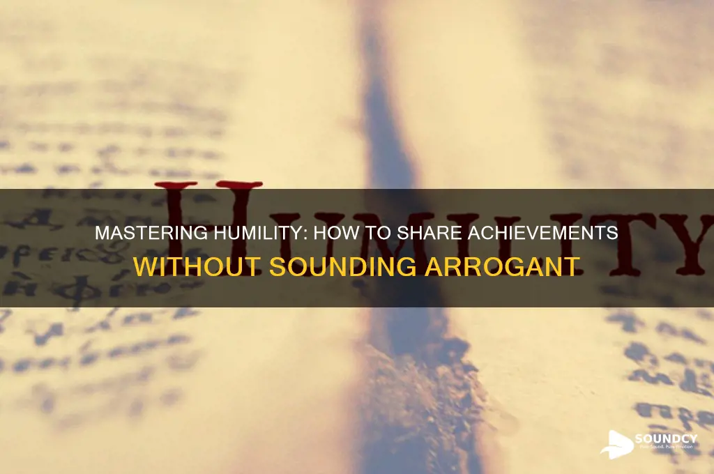 how to not sound bragging