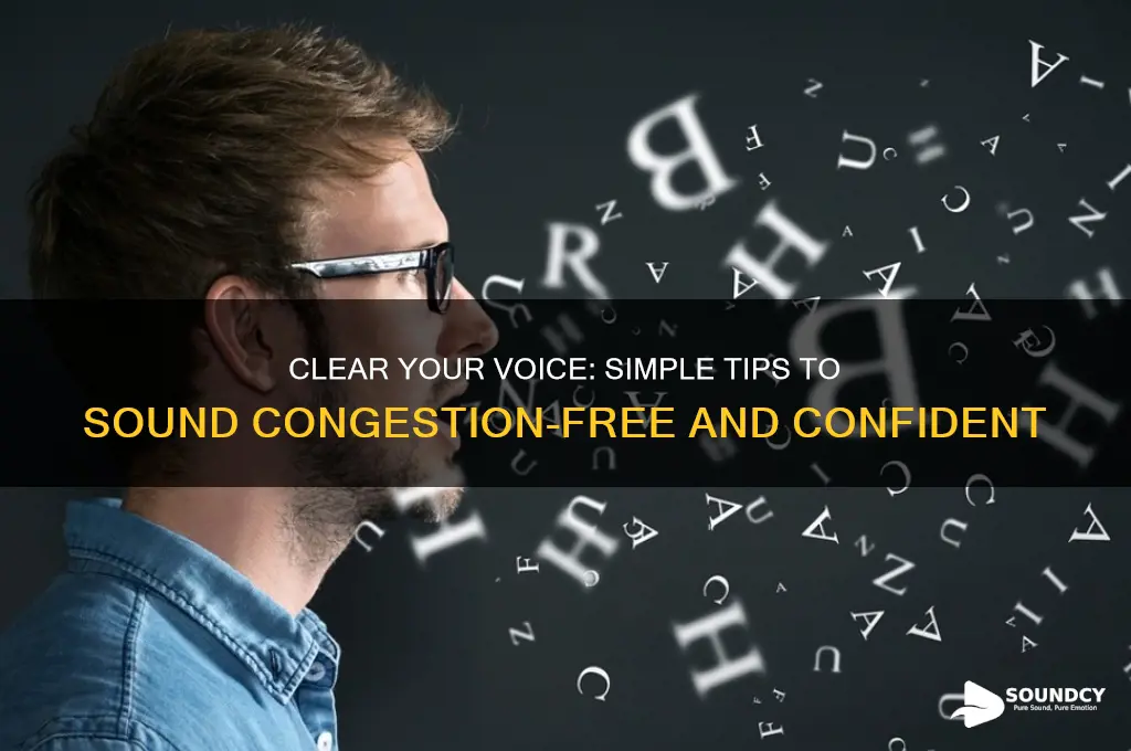 how to not sound conjested