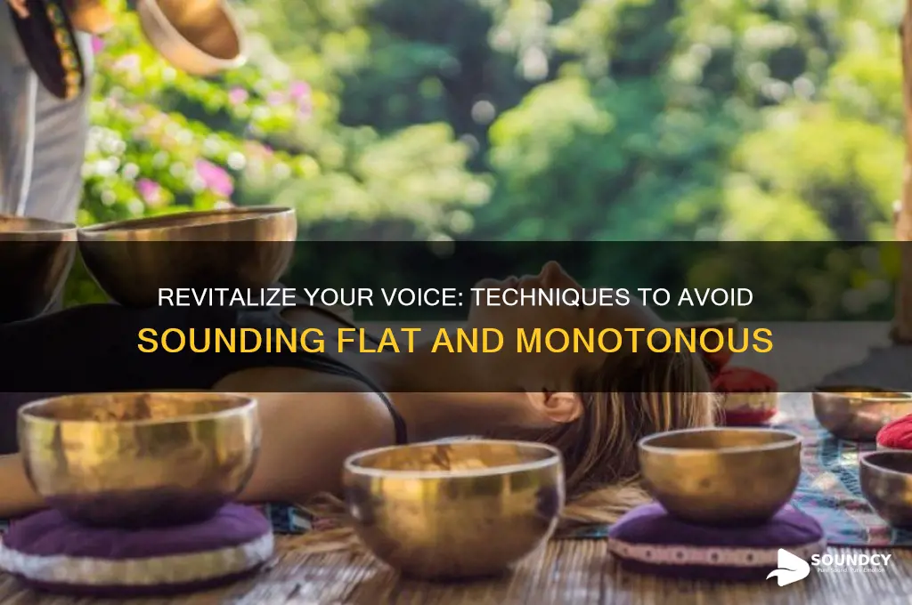 how to not sound flat
