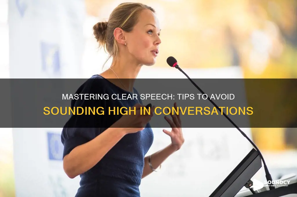 how to not sound high