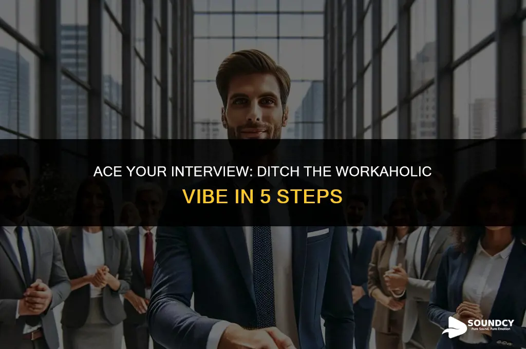 how to not sound like a workaholic during interview