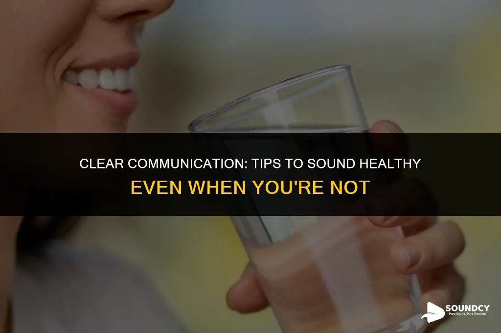 how to not sound like you have a cold