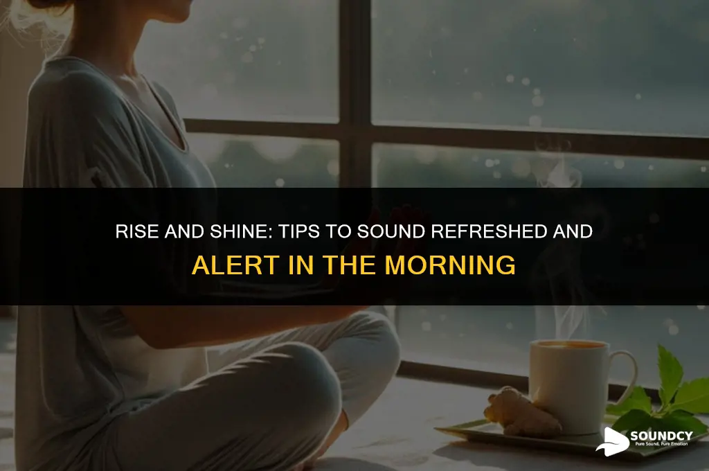 how to not sound like you just woke up