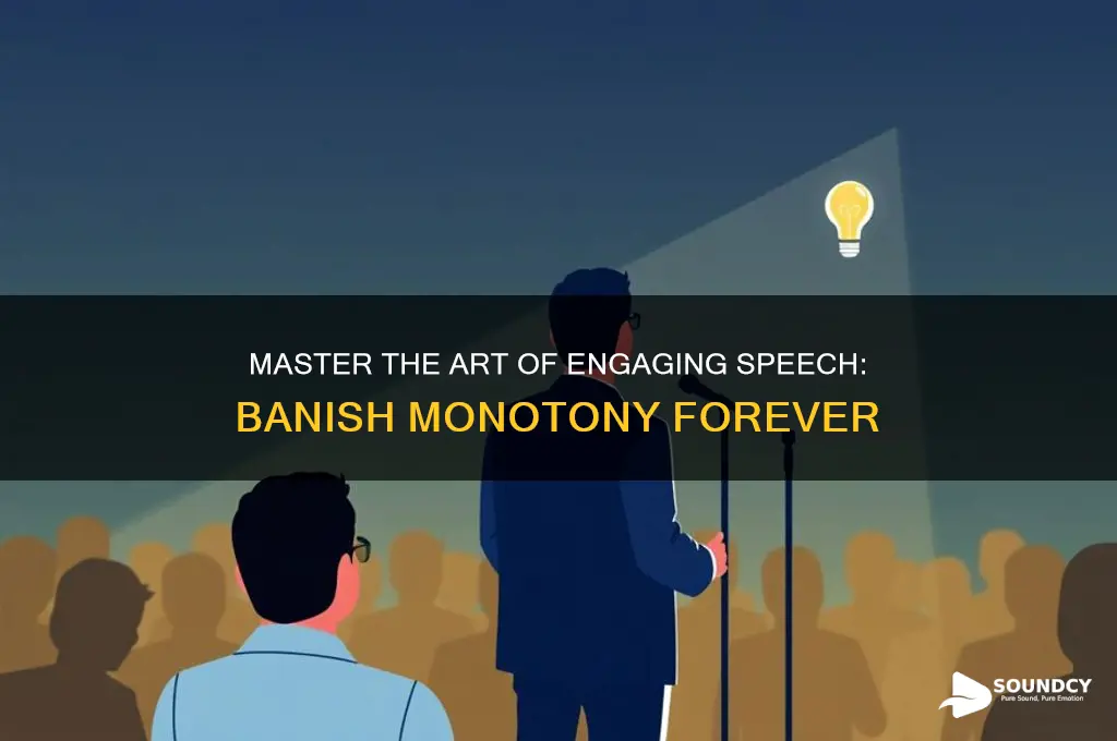 how to not sound monotone
