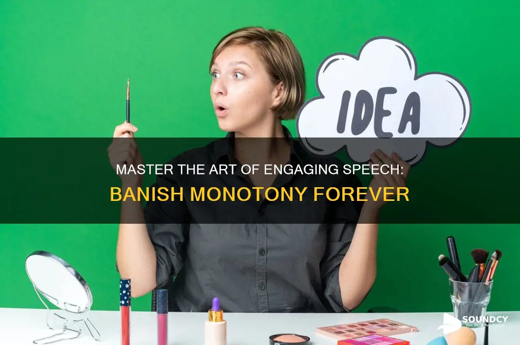 how to not sound montone