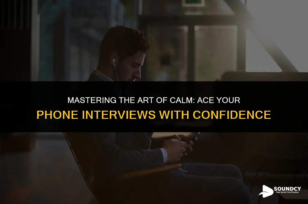 how to not sound nervous during a phone interview