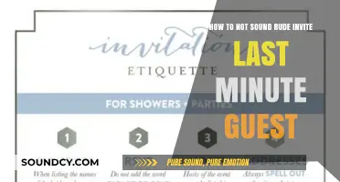 Graceful Last-Minute Invitations: Avoid Rudeness with These Tips