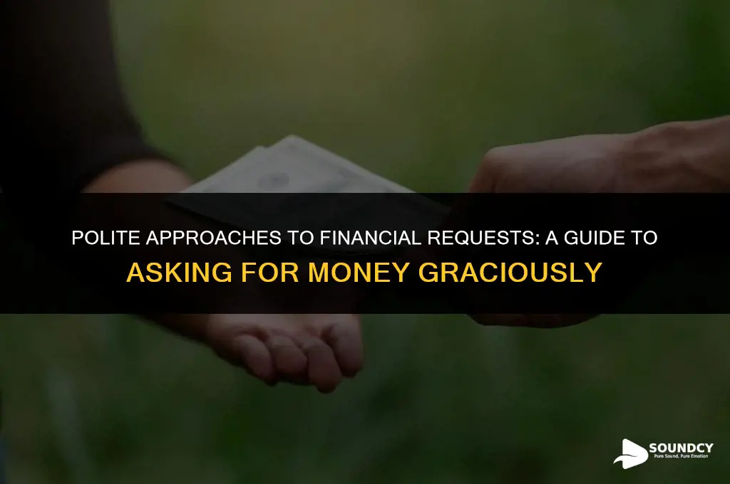 how to not sound rude when asking for money