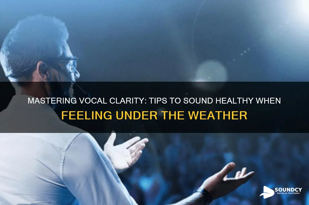 how to not sound sick