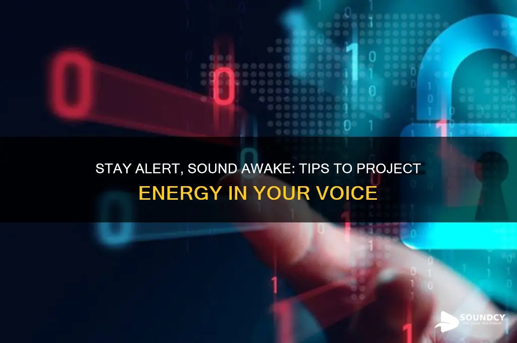 how to not sound sleepy