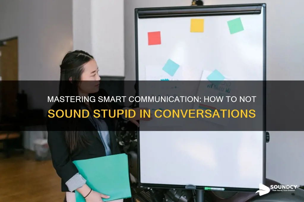 how to not sound stupid