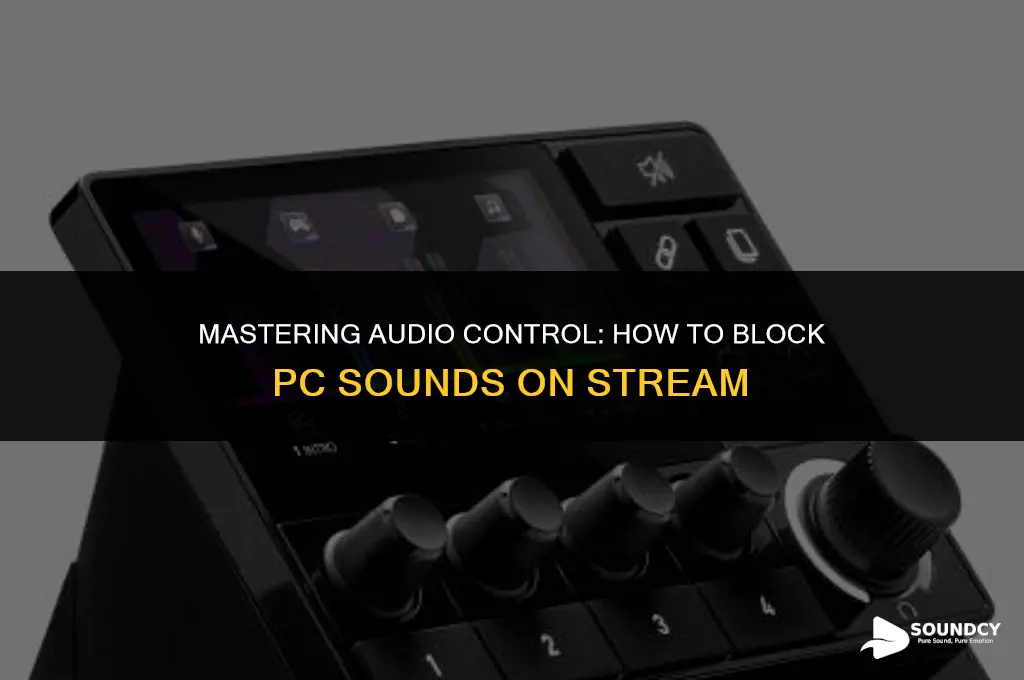 how to oblock out sound of pc on stream
