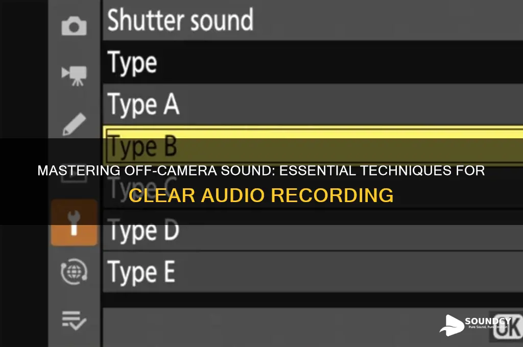 how to off camera sound