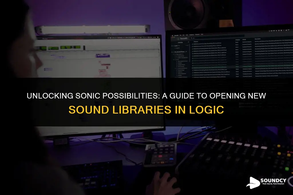 how to open a new sound library in logic