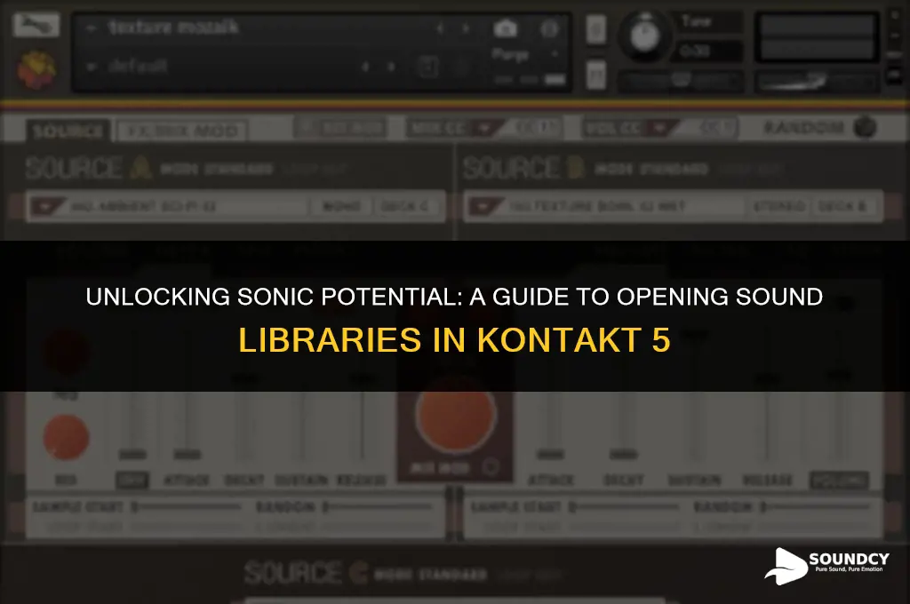 how to open a sound library in kontakt 5