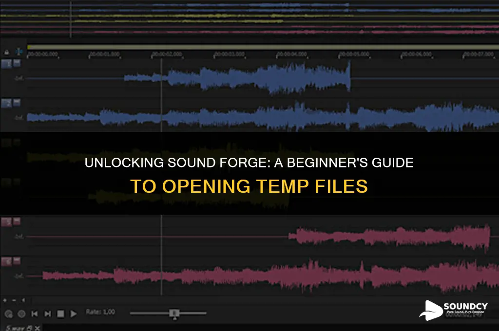 how to open a temp file in sound forge
