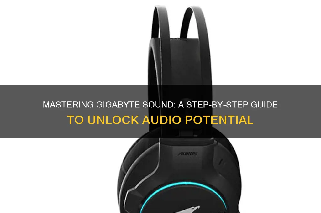 how to open gigabyte sound